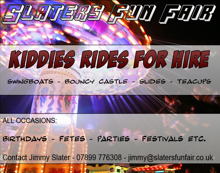 Slaters Fun Fair - Contact Jimmy Slater for Kiddies Parties, Fetes, Birthdays etc.